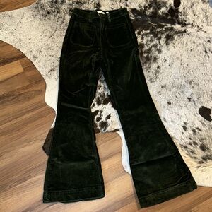 Green corduroy pants